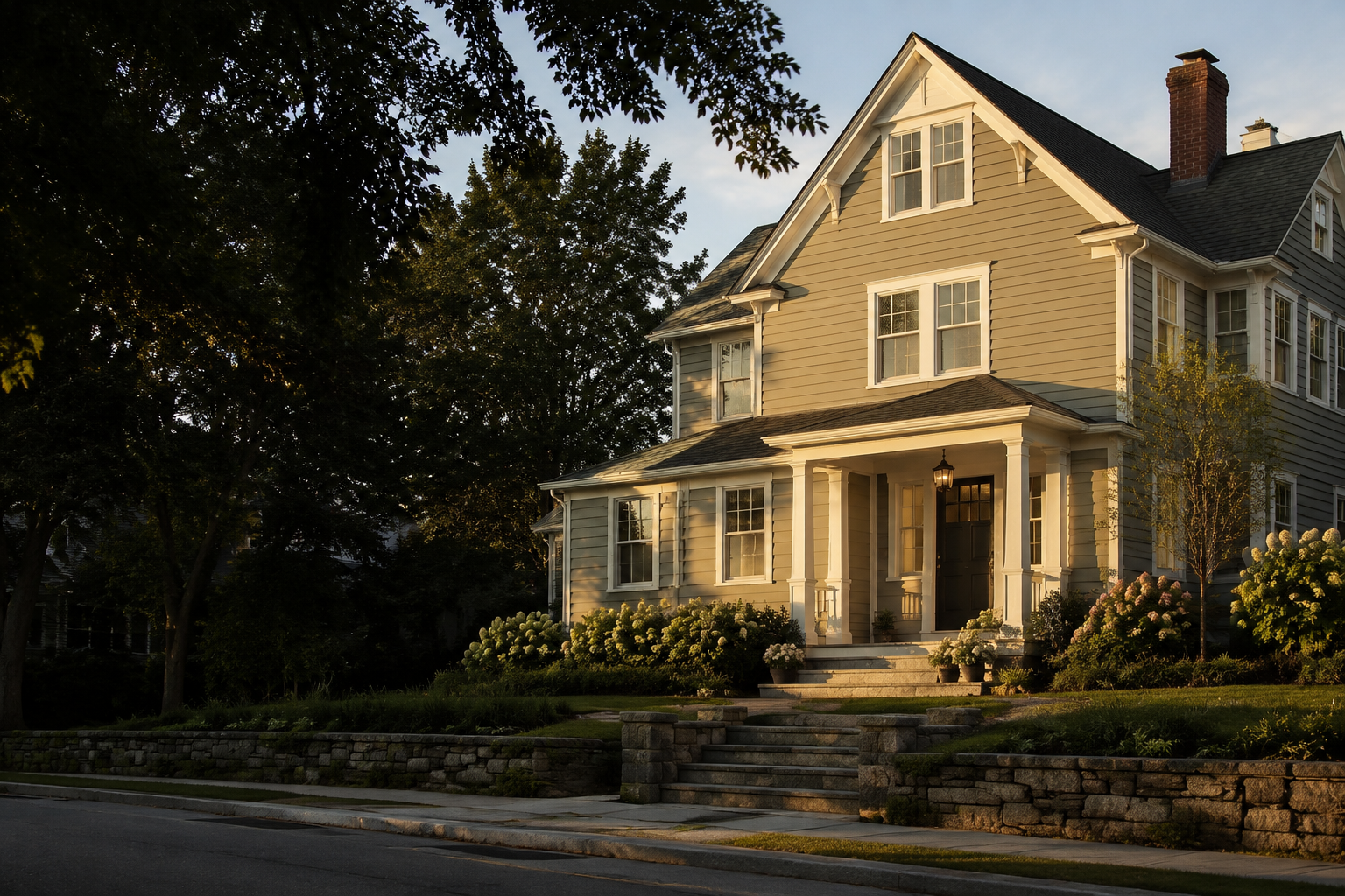 Renovated coastal New England home